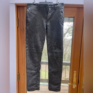 Hiroshi Kato Black Speckel Chinos Made In U.S. 33 Waist